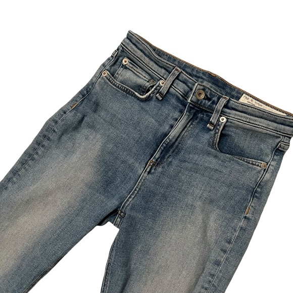Rag & Bone Nina Tulsa Highrise Skinny Medium Wash Jeans, Sz 26 - Picture 9 of 16
